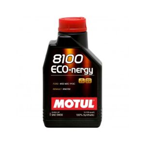Motul 8100 Eco-nergy 5W-30 1L motor oil, fully synthetic, for Ford and Renault engines - Light & Indicator