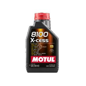 Motul 8100 X-cess 5W40 1L Motoröl, 100% Synthetisch - Lufterfrischer für Autos