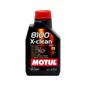 Motul 8100 X-Clean 5W40 1L Synthetic Motor Oil - Motul