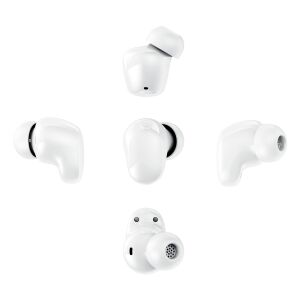 Xiaomi Redmi Buds 6 Play earbuds multiple angles, white - Peripheral