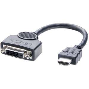 Pribor za monitor LINDY KABEL DVI-HDMI 0,2 M/41227 108010600 - Adapter