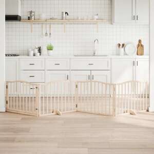 vidaXL Kutyakapu - Fa - 4 Panel - 320 cm