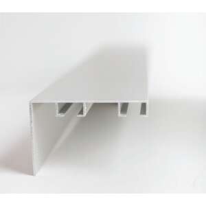 Fehér alumínium mennyezeti sín függönyökhöz, 2 soros, tartozékokkal, 160 cm - Karnis