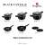 Set de vase Berlinger Haus Black Vantage Collection 10 piese, oale și tigăi negre cu capace, acoperire antiaderentă Titanium Pro, include tigaie, oală și suport