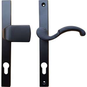 BAROCO door handle, black, right-handed, for gates and fences - Door Knobs & Handle