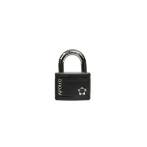 Apollo RV.APOLLO.54 padlock, black, steel, hardened shackle, keyless closure - Padlock