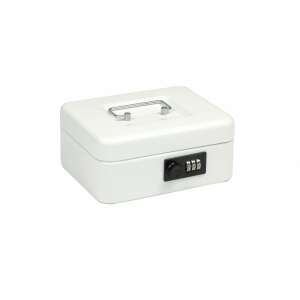 White metal money box with combination lock, TS.3008 - Cash Box