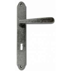 VILMA 90mm black door handle with keyhole - Door Knobs & Handle