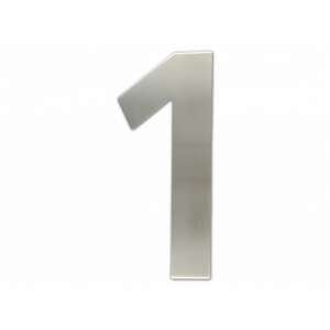 Stainless steel house number 1, 200mm - House Number Plate