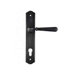 HERMÍNA Rustic Black Door Handle, 90mm PZ, for Door Knob - Door Knobs & Handle