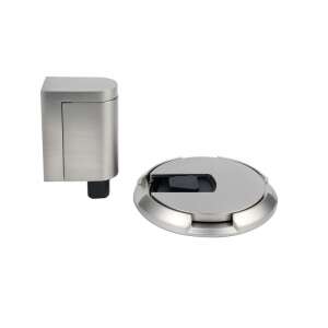 RK.ZAR.BRIXEN.NIMAT door stop, brushed nickel, floor and door mounted - Door stop
