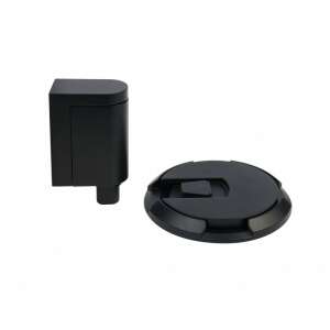 RK.ZAR.BRIXEN.CE door stop, black, floor and door mounted - Door stop