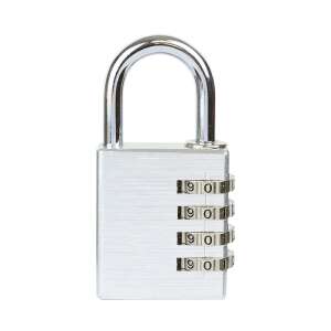 Silver combination padlock, RV.12002.40.STR, Richter Czech - Padlock