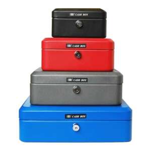 Cash box, metal cash box, money box, safe box, cash safe, money safe, small safe, cash storage, money storage, secure storage, cash box with key, money box with key, safe box with key - Cash Box
