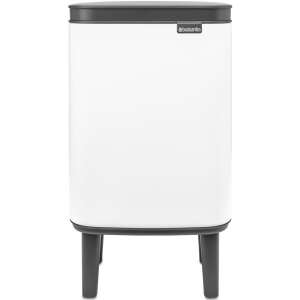 Brabantia Bo Waste Bin Hi, coș de gunoi alb cu capac cu închidere silențioasă și picioare - Brabantia Cosuri de gunoi