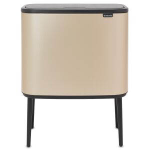Brabantia Bo Touch Bin 36L, culoare aurie, pe picioare, perfect pentru bucătărie, living sau baie - Brabantia Cosuri de gunoi
