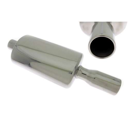 TurboWorks 16 Sportdob Edelstahl-Auspuffdämpfer, schräge Ansicht