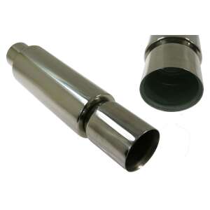 TurboWorks Sportdob 105 3" rozsdamentes acél kipufogódob, ferde nézet - TurboWorks