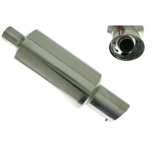 TurboWorks QDD-04 2,5" Sportdob rozsdamentes acél kipufogódob - TurboWorks