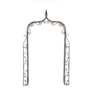 Aurora rózsaív, bronz, 248 cm, fém, kerti ív, növényfuttató, kúszónövények, rózsák, szőlő, borostyán - Növényfuttató