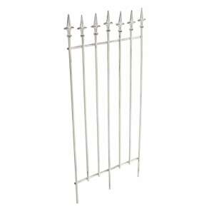 Elisa antik fehér növényfuttató 100x50 cm, fém kertészeti futtató kúszónövényekhez - Növényfuttató