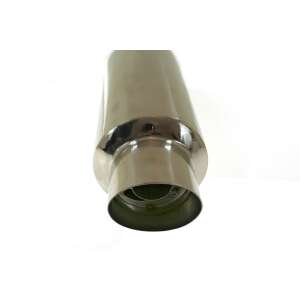 TurboWorks 52 2,5'' Sportdob exhaust muffler, stainless steel, inside view - TurboWorks