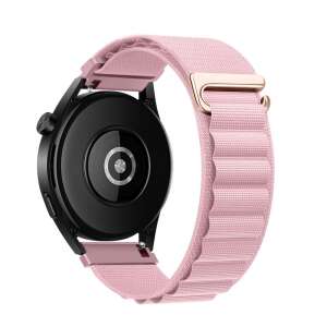 Huawei Watch GT 5 (46 mm) okosóra szíj, Forcell F-Design FS05, púder pink szilikon szíj, 22 mm szélesség - Forcell