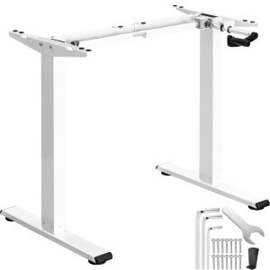 Idun Height-Adjustable Desk Frame with Hand Crank 130247882 - Desk