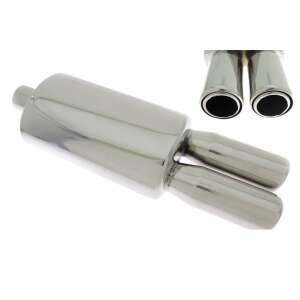 TurboWorks 40 Sport Kipufogódob - 2,5" - Dupla Kipufogóvég