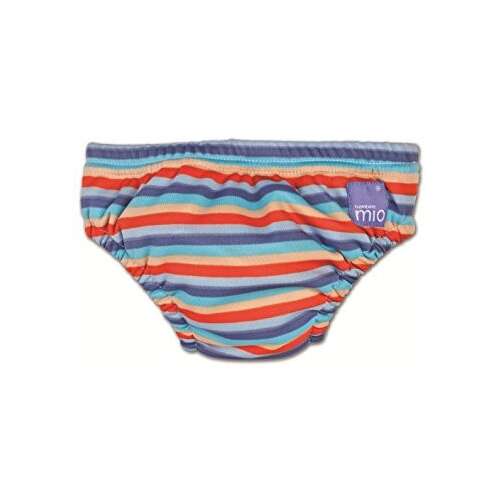 BambinoMio úszópelenka kék-narancs csíkos mintával