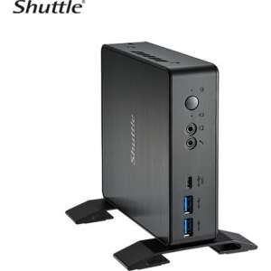 Shuttle NC40U7 mini PC, fekete, oldalnézet - Shuttle
