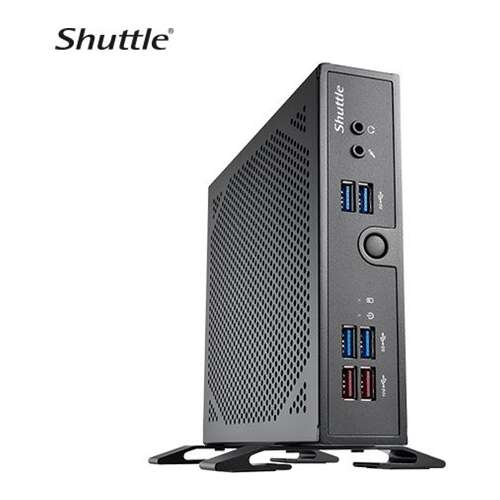 Shuttle DS50U mini PC, fekete, elülső nézet