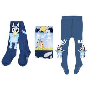 Colanți cu personajul Bluey pentru copii, albastru cu imprimeu alb, Nickelodeon - Nickelodeon