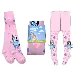 Legginsy dla dziewczynek z postacią Bluey, różowe w serduszka, rozmiar 104-110 - Moda i ubiór