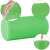 Green EVA foam fitness roller, close-up showing details, Neo-Sport NS-963