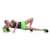 Woman using a green EVA foam fitness roller for leg muscle recovery, Neo-Sport NS-963