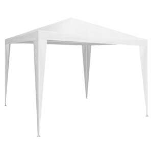Fehér kerti pavilon, 3x3 méteres, könnyű összeszerelés, tökéletes kültéri rendezvényekhez - GardenLine