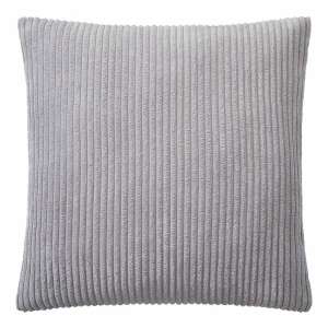 LORD OF CORD világos szürke kordbársony díszpárna, 50 x 50 cm - Díszpárna