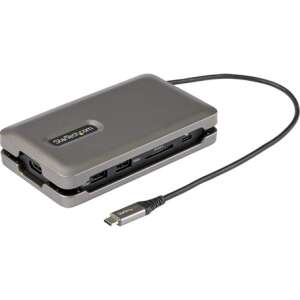 StarTech.com DKT31CSDHPD3 USB-C dokkoló állomás, több porttal, beleértve HDMI, DisplayPort, Ethernet, USB-A és SD kártyaolvasót - Startech