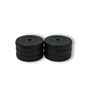 GazoFitness® 6x 2,5 kg závažie, celková hmotnosť 15 kg, čierne, pre domáce fitness a cvičenie - GAZO FITNESS Závažia a činky
