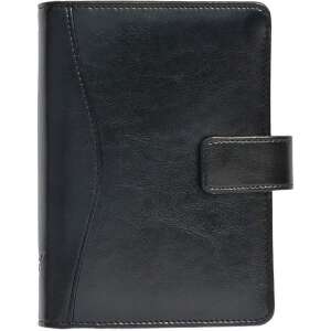 Kalendart Saturnus M231 műbőr fekete gyűrűs kalendárium