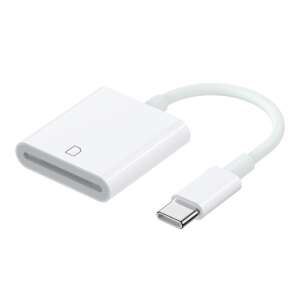 SD kártyaolvasó Type-C csatlakozóval, fehér, SD kártyákról adatok átvitelére USB-C porttal rendelkező eszközökre - Kártyaolvasó