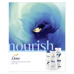 Dove Nourish Komplette Kollektion Geschenkset, mit Dove Deeply Nourishing Duschgel, Dove Essential Care Body Lotion und Dove Original Deodorant - Dove