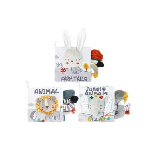 Puha 3D Babakönyv - Dzsungel Állatok - Fejlesztő Játék - 16x15cm 133714242 - Babakönyv