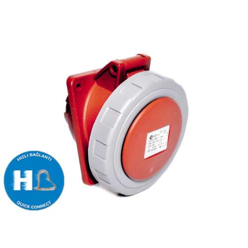 5x32A 5 pólusú IP67 gyors bekötésű ipari dugalj