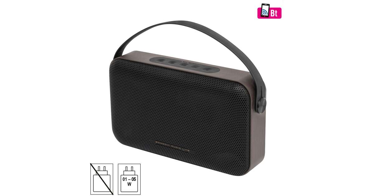 Bezdrôtový reproduktor SAL BT4000, 2 x 8 W, Bass-reflex, AUX, vstavaný mikrofón, tlačidlá Soft Touch, výdrž batérie ~18 h, kábel USB-C v balení 108404479