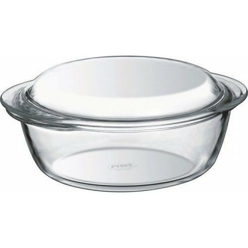 Pyrex Kerek Üvegtál Fedővel - 1,3 Liter