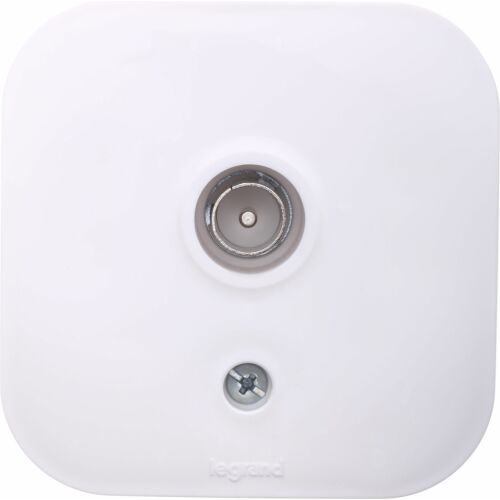 Legrand FORIX fehér TV antenna aljzat, koaxiális kábel csatlakozó