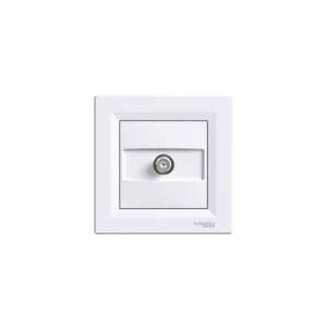 Asfora TV-R átmenő csatlakozóaljzat 4dB FEHÉR Schneider EPH3200221 108407692 - Asfora