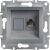 Asfora Schenider Adatátviteli alj 1xRJ45 CAT5e UTP rugós bekötés acél EPH4300162 108407695